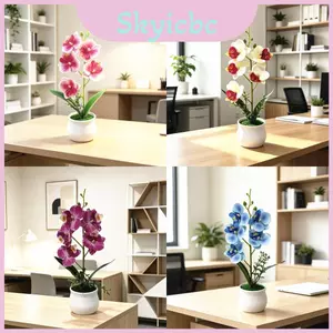 Trang trí bướm thực tế phong lan với màu sắc tươi sáng để chụp ảnh và sử dụng sự kiện tại nhà