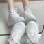 Giày Thể Thao Nữ , Giày Chạy Bộ Đa Năng Đế Mềm Lưới Thường Nhẹ, Đế Dày Thoáng Khí Giày Trắng