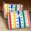 Hộp đựng trang điểm phong cách Polyester Retro có họa tiết hình học cho nam và nữ