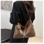 Autumn And Winter Hot Style Retro Maillard Large Capacity Tote Bag Womens Casual Versatile Commu