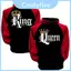 Áo khoác trùm đầu vương miện King And Queen thanh lịch dành cho cặp đôi nam và nữ