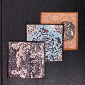 Phong Cách Mới Trà Vuông Coaster Trà Bàn Thảm Văn Phòng Nhà Retro Phong Cách Quốc Gia Zen Khô Bọt Thảm Chống Thấm Nước Cách Nhiệt Thảm