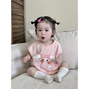 Mới cho bé phong cách công chúa dễ thương siêu dễ thương cho bé dính liền quần áo mùa hè bé b