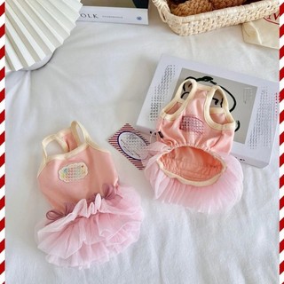 [Hàng cho thú cưng dễ thương] Quần áo mèo Phong cách công chúa mùa hè Váy thoáng khí phong cách mỏng 1-7kg