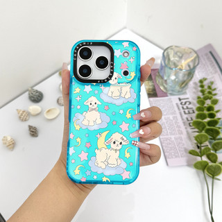 Ốp Lưng Nhãn Dán Ngôi Sao Màu Con Cừu Nhỏ Dễ Thương Tương Thích Cho IPhone 11 12 13 14 15 16 17 Pro Max 12Mini Cover X XR XSMax Silicone Mềm Trong Suốt Cản SE 2022 6 7 8Plus Vỏ Chống Sốc