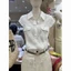 Minimalist Casual Commuter Waisted Short-sleeved Shirt Casual Solid Color Versatile Top For W