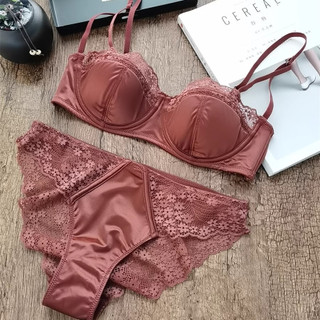 Bralette liền mạch lụa dành cho nữ, chất liệu lụa và ren, thiết kế gợi cảm với khả năng nâng ngực