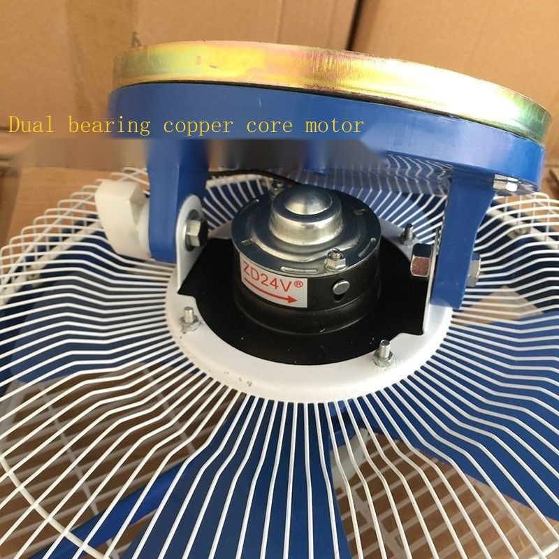 Quạt Ô Tô 12 inch 24v Xe Tải Lớn Trường Xe Buýt Quạt Trần Lạnh 12v Xe Buýt Hành Khách Công Suất Cao Trần Hongyun Quạt Điện