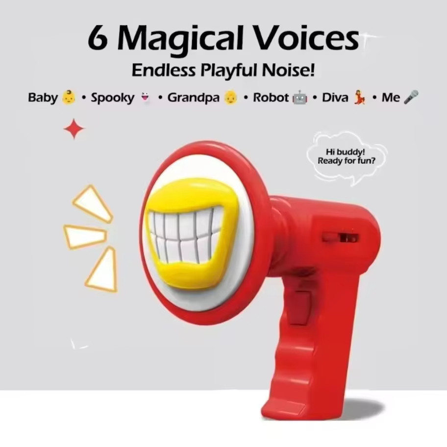 2 Chiếc Mới Sáng Tạo Mini Đổi Giọng Nói Đồ Chơi Với 6 Âm Thanh Cầm Tay Thay Đổi Giọng Nói Megaphone Đồ Chơi Ngộ nghĩnh Trẻ Em Đồ Chơi Ngày Lễ Quà Tặng