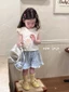 Áo thun cotton tay ngắn bé gái mùa hè in hoạt hình dễ thương mới thời trang và đa năng cho trẻ e