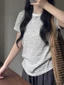 Áo thun ngắn tay giảm béo Taiaila phong cách hàn quốc dành cho nữ siêu hot trên INS, áo đa nă