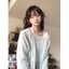 Korean Style Thin Long-sleeved Hollow Sun Protection Sweater For Women With Loose Blouse Top