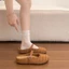 Inner Heightening Braided Toe Half Slippers For Women New Spring And Summer Outer Wear Soft-sole