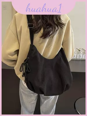 Túi vải nhung cổ điển cổ điển cổ điển có cấu trúc mềm mại và sức chứa lớn để đi chơi hàng ngày
