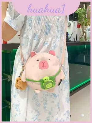 Túi mềm nhỏ gọn Capybara có dây đeo đơn và túi bên trong để đi học và giải trí