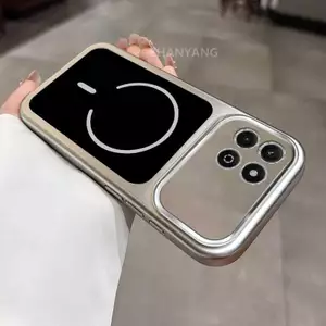 Ốp Lưng Cho Honor X6B X6C X6A X6D Mạ Điện Trong Suốt Lớn Màu Cửa Sổ Nền Điện Thoại Thẩm Mỹ Silicon TPU Tối Giản Mềm