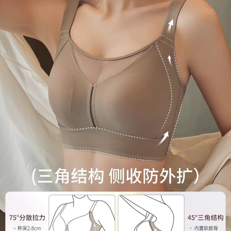 Áo Ngực Và Quần Lót Nữ Phong Cách Thỏ Tai, Mềm Mỏng, Không Dây Thép, Hỗ Trợ Nâng Ngực, Phù Hợp Mùa Hè