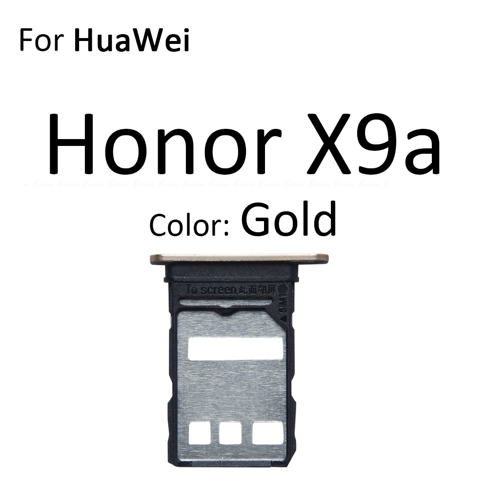 Thẻ Sim Micro SD Khay Thẻ Ổ Cắm Giá Đỡ Khe Cắm Hộp Nối Bộ Chuyển Đổi ReaderFor HuaWei Honor X9 4G X9a X9b X8b 5G Thay Thế Các Bộ Phận