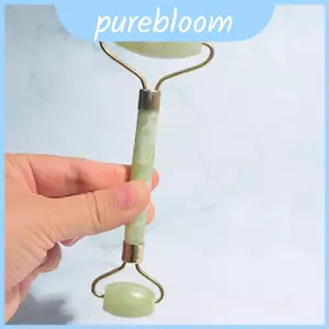 Đá Ngọc Tự Nhiên Làm Đẹp Con Lăn Massage Mặt Dụng Cụ Hoa Trắng Ngọc