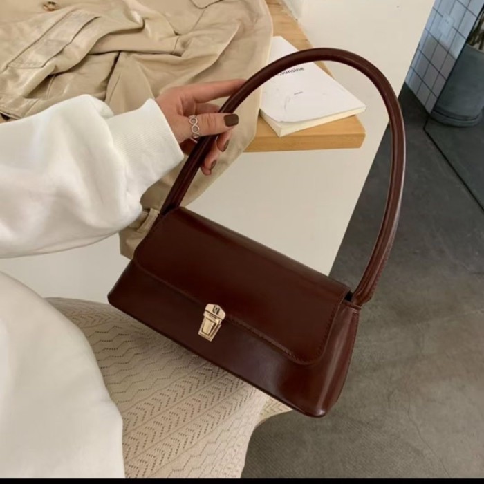 Summer New Women's Bags, Baguette Bags, Fashionable Retro Armpit Bags, Casual Atmosphere Handbag