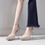 Khỏa Thân Chống Thấm Nước Nền Tảng Giày Cao Gót Nữ Mới Bằng Sáng Chế Da Đế Giày Hàng Ngày Đa Năn