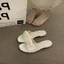 Low-heeled Small Fragrant Gentle French Slippers Fairy Shoes Outer Wear With Skirt Vacation S