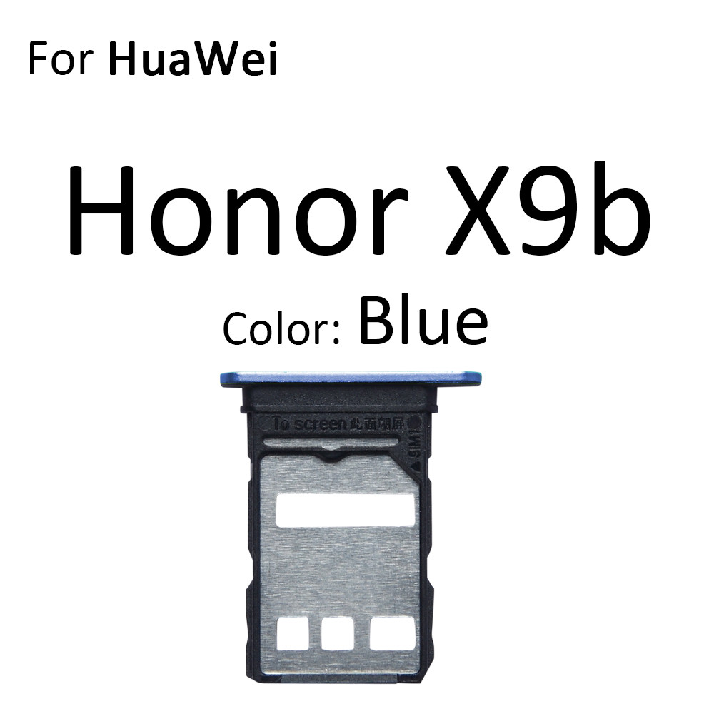 Thẻ Sim Micro SD Khay Thẻ Ổ Cắm Giá Đỡ Khe Cắm Hộp Nối Bộ Chuyển Đổi ReaderFor HuaWei Honor X9 4G X9a X9b X8b 5G Thay Thế Các Bộ Phận