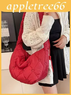 Túi đệm vai bằng vải Cotton có khóa thêu và khóa kéo để sử dụng thông thường hàng ngày