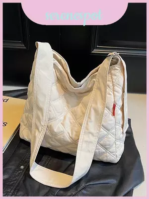 Túi Tote vuông Cotton thông thường có thêu và sử dụng dung tích lớn hàng ngày