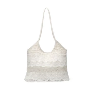 Summer Lace Decoration Vacation Women's Bag Large Capacity Shoulder Bag Armpit Bag Fairy Lace Ni