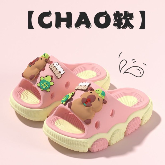 Kapibara Children's Slippers For Boys And Girls In Summer, Soft Soles That Feel Like Stepping