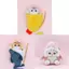 Móc khóa cá Sakura với đồ chơi tôm có thể mở rộng và bông Pp cho người sưu tập