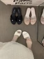 Low-heeled Small Fragrant Gentle French Slippers Fairy Shoes Outer Wear With Skirt Vacation S