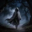 Áo choàng có mũ trùm đầu Zombie phù thủy với thủ công khâu cho trẻ em và người lớn Cosplay Halloween