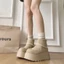 Inner Heightening Martin Boots For Women Winter Platform Thick-soled Retro Outer Wear Heighte