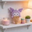 Túi móc khóa sang trọng Cuddly Ice Cream Charm My Melody Kuromi 13cm