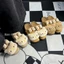 Cute Cartoon Cat Birkenstock Shoes Baotou Half Slippers Women's Outerwear New Spring And Winter