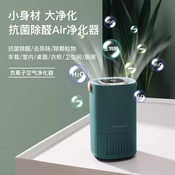 Sản phẩm mới Máy lọc không khí bằng hương liệu USB Máy lọc không khí gia đình In logo Quà tặng miễn phí Máy lọc khử mùi Ion âm