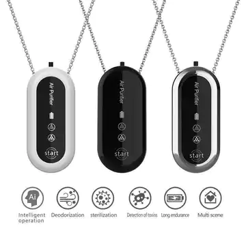 Sản phẩm mới Máy lọc không khí cổ treo Mini Máy lọc không khí cầm tay Vòng cổ Máy lọc không khí nhỏ