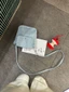 New Original Sparkling Diamond Denim Small Square Bags Niche Flip Shoulder Small Bags Versatile