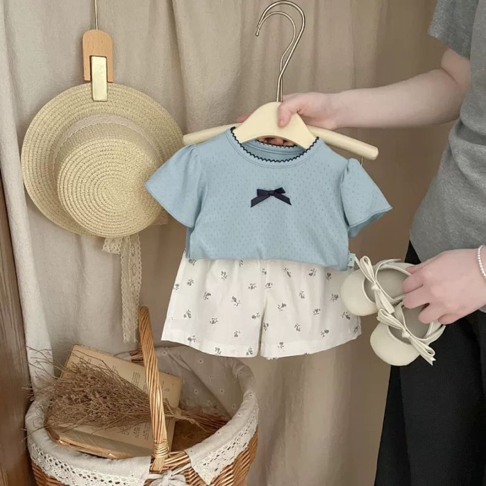 Infant Summer Wear Breathable Floral Shorts Little Girl Versatile Style Pants Korean Version