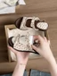 Retro French Thick-soled Heightening One-line Sandals For Women, Two-wear Sandals With Skirt