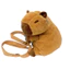 Ba lô động vật nước mềm sang trọng Capybara có túi bên sử dụng hàng ngày cho