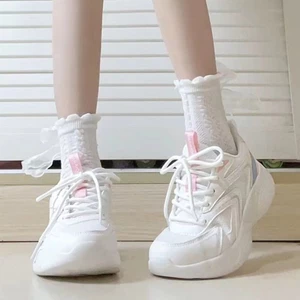 Giày Thể Thao Nữ , Giày Chạy Bộ Đa Năng Đế Mềm Lưới Thường Nhẹ, Đế Dày Thoáng Khí Giày Trắng