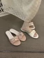 Low-heeled Small Fragrant Gentle French Slippers Fairy Shoes Outer Wear With Skirt Vacation S