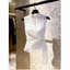 Fashion Niche Temperament White Polka Dot Print Slim Fit Stand Collar Sleeveless Top Versatil