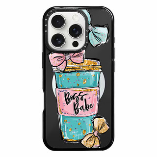 Ốp Sạc Từ Tính Không Dây Tương Thích Cho IPhone11 12 13 14 15 16 Pro Max Bowknot Coffee Cup Cover 15 16 PLUS 16E Silicone Mềm Trong Suốt Cản Vỏ Chống Sốc