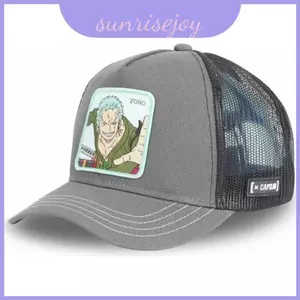 Mũ bóng chày hoạt hình One Piece Zoro với chi tiết thêu dành cho những người đam mê thời trang thông thường