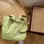 New French Style Summer Plaid Double-sided Canvas Bag Splicing Fresh Commuting Large Capacity Po