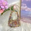 Exquisite, Compact, Light Luxury, Handmade Textured Beaded Mini Tote Bag, Sparkling Coin Lipstic